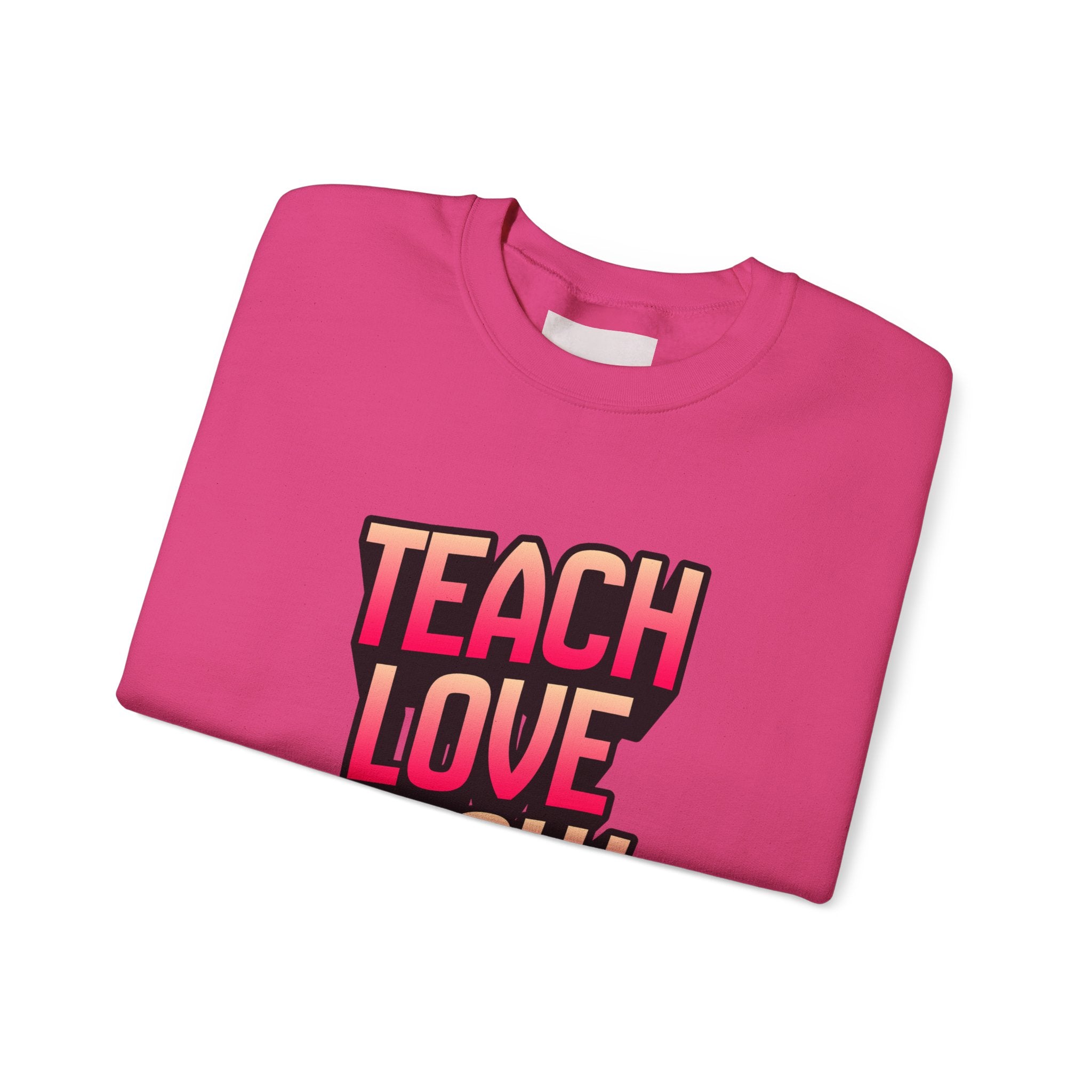 Teach Love Grow Teacher Appreciation Crewneck Sweatshirt