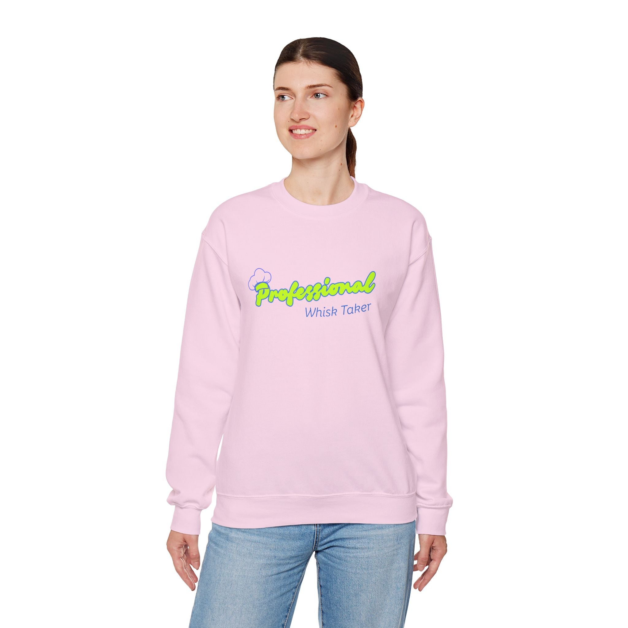 Chef Mom "Professional Whisk Taker" Crewneck Sweatshirt — Mom Chef Appreciation Gift