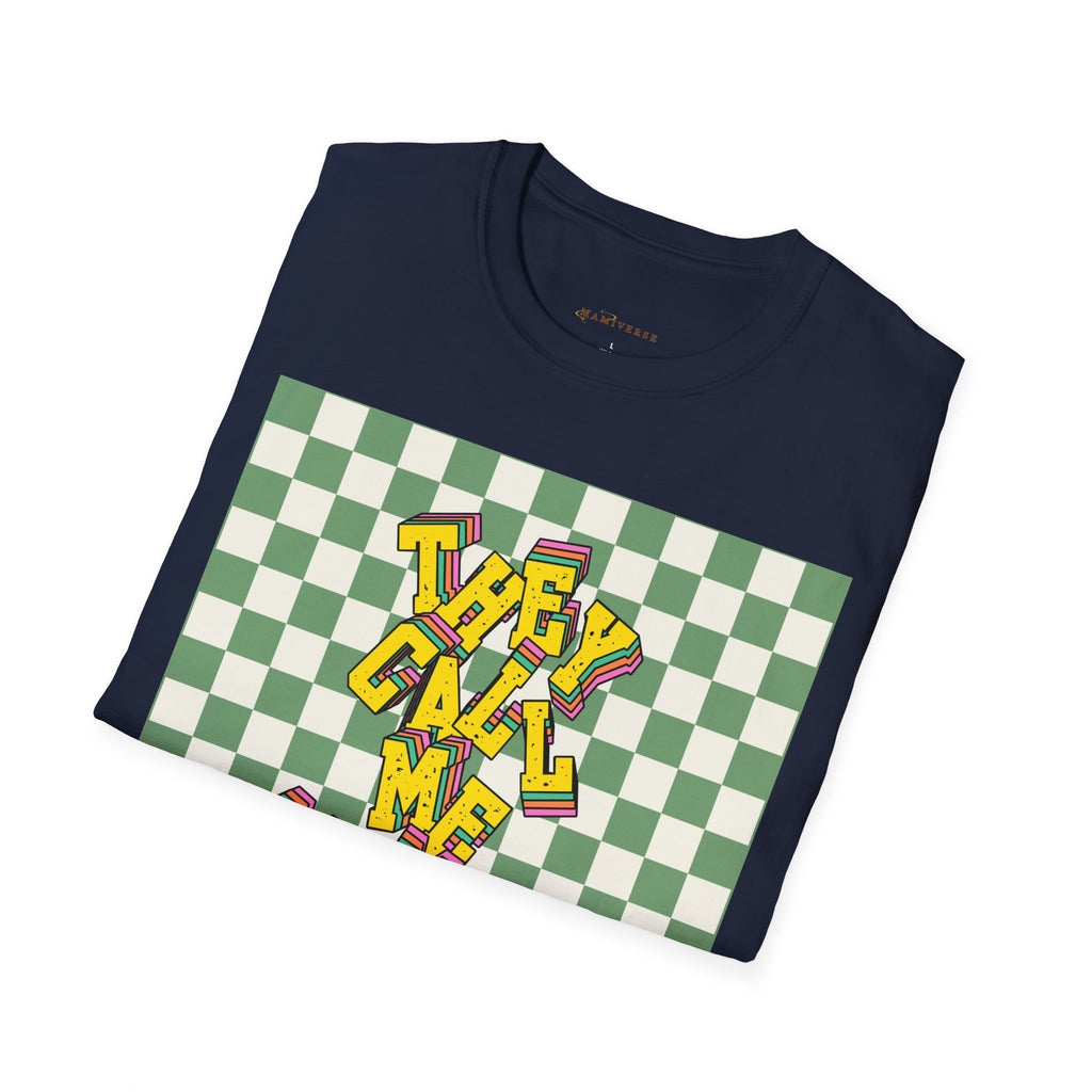 They Call Me Mummy 90s Checkered Mother's Day T-Shirt