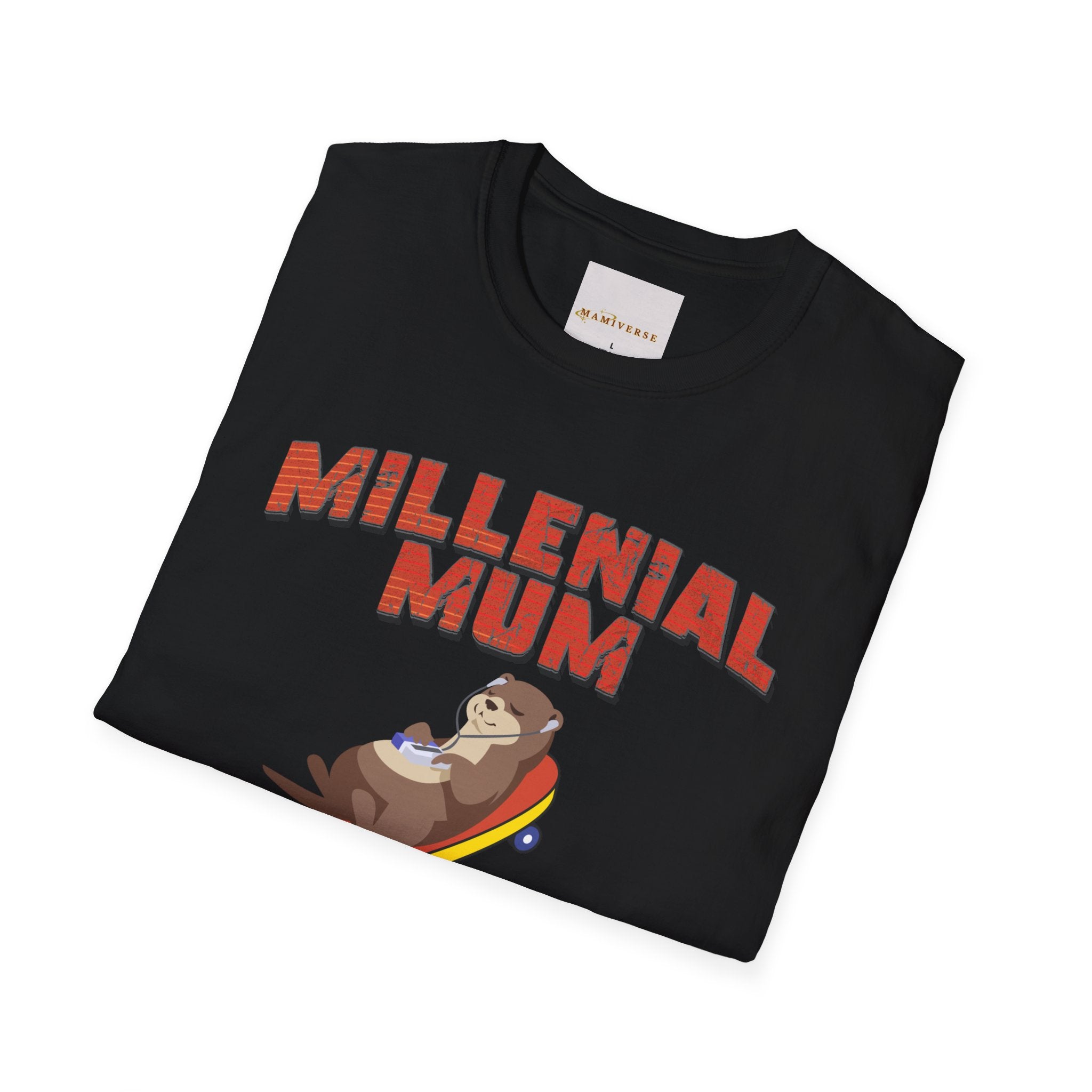 Millennial Mum 90s Music & Skateboard Animal Print T-Shirt — Nostalgic Mum Tee