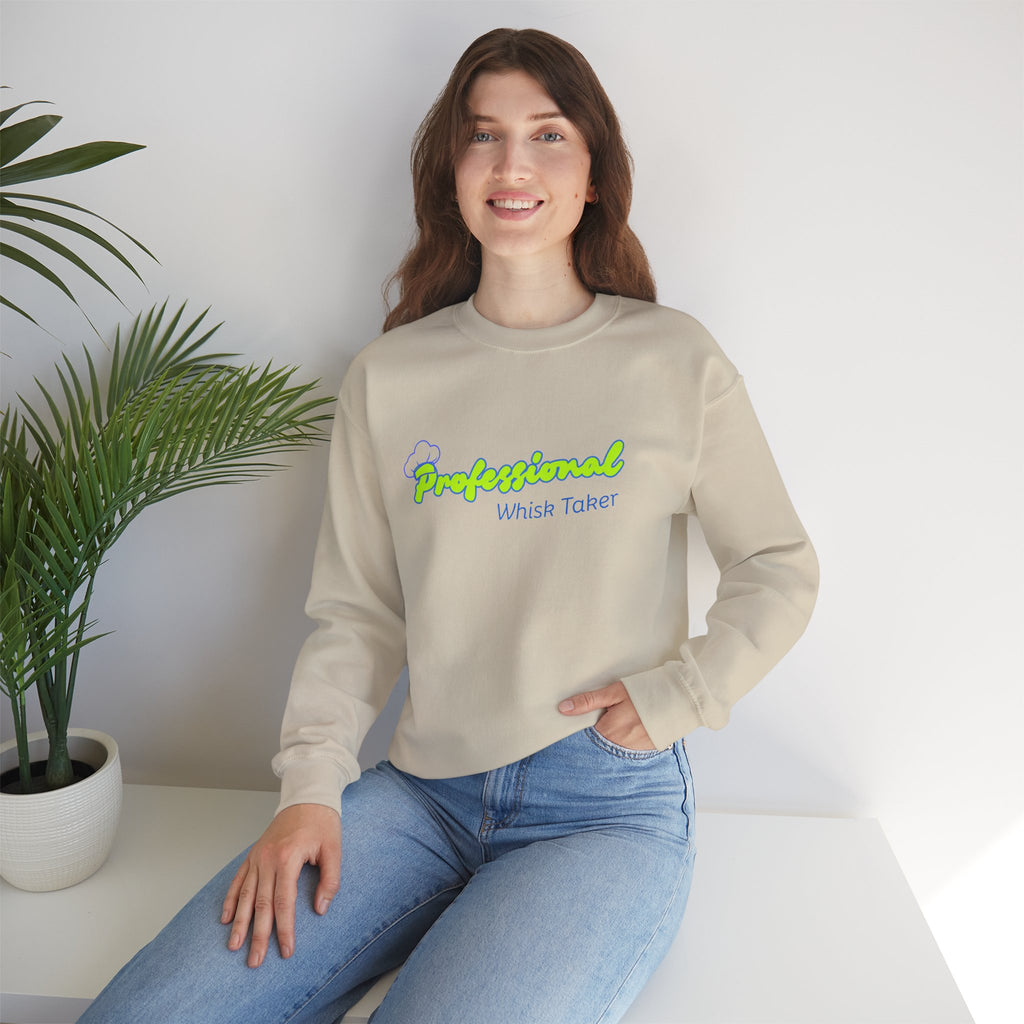 Chef Mom "Professional Whisk Taker" Crewneck Sweatshirt — Mom Chef Appreciation Gift