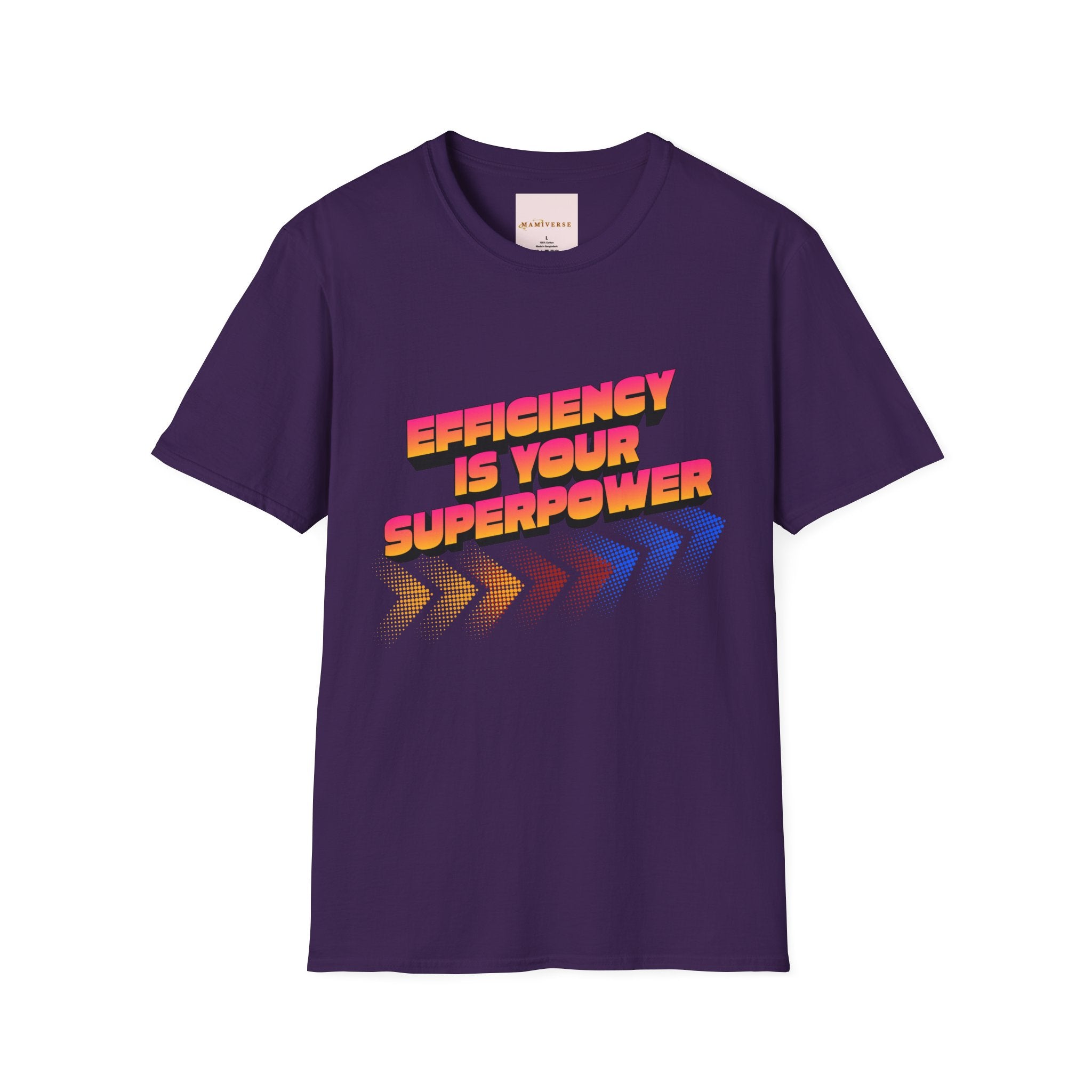 Efficiency Is Your Superpower Retro Motivational Appreciation Gift T-Shirt