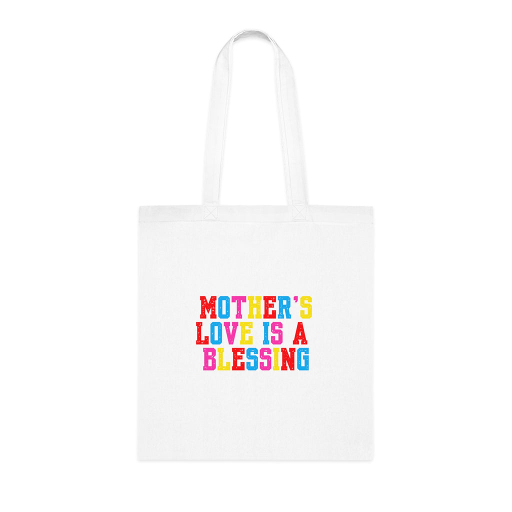 Mother's Love Is A Blessing Cotton Tote — Colourful Mother's Day Gift Bag
