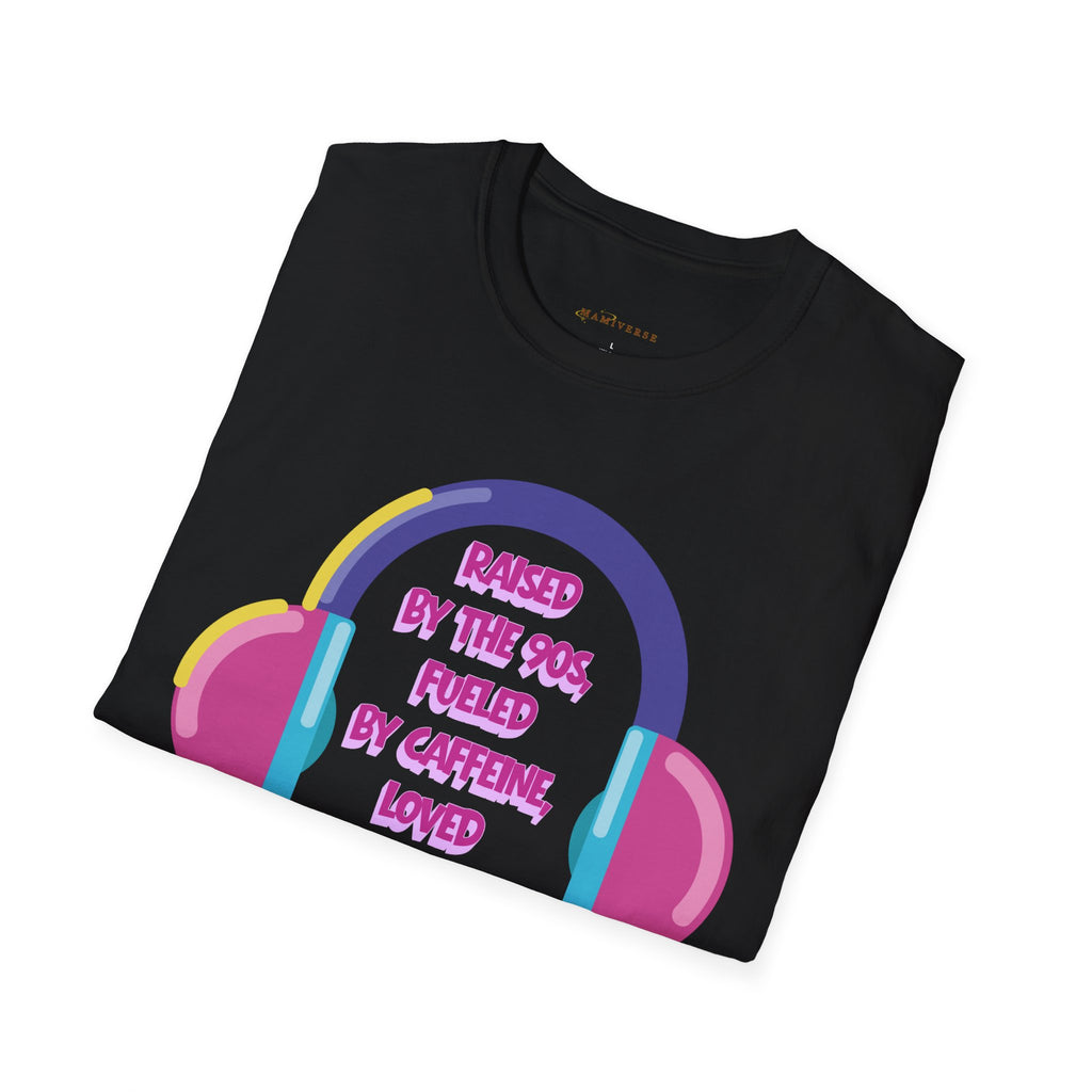 Raised By The 90s, Fueled By Caffeine, Loved By My Littles — Mother's Day T-Shirt