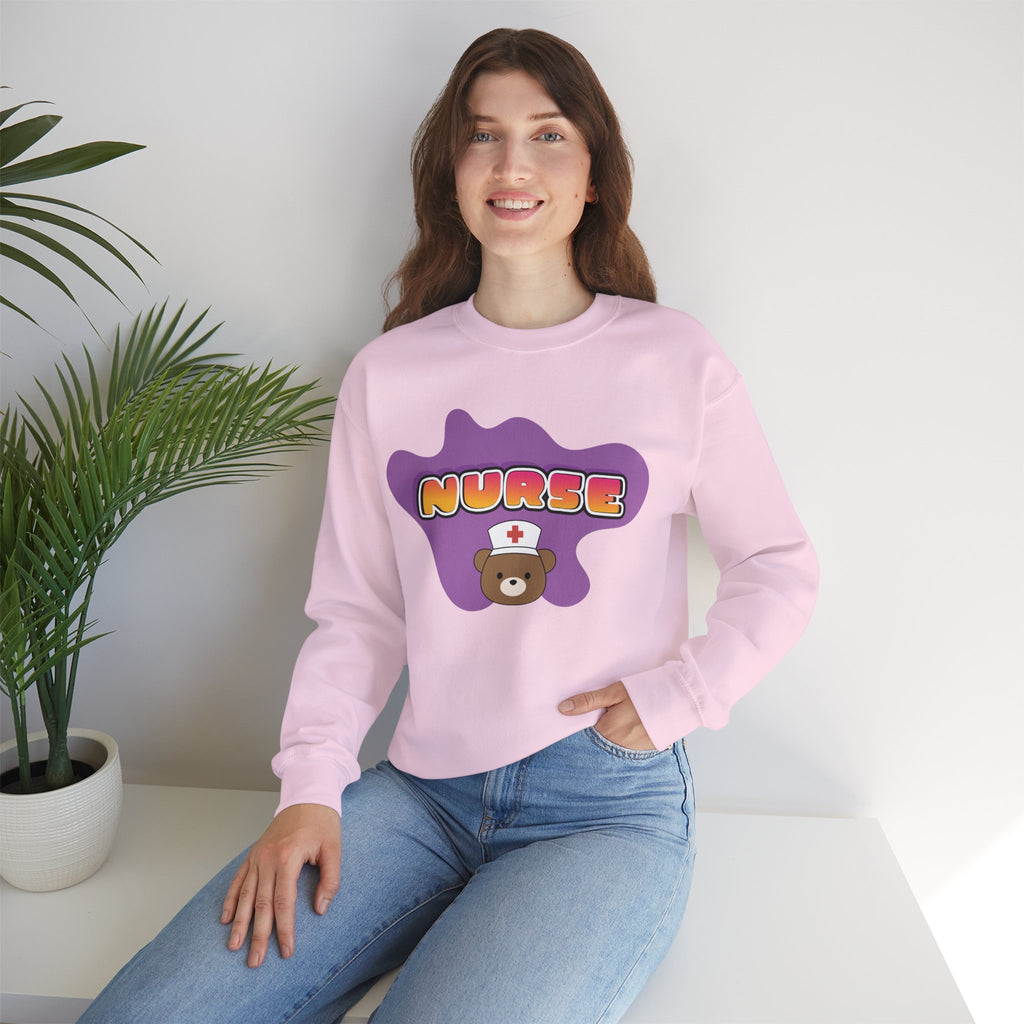 Nurse Mum Bear Crewneck Sweatshirt — Nurse Appreciation Gift