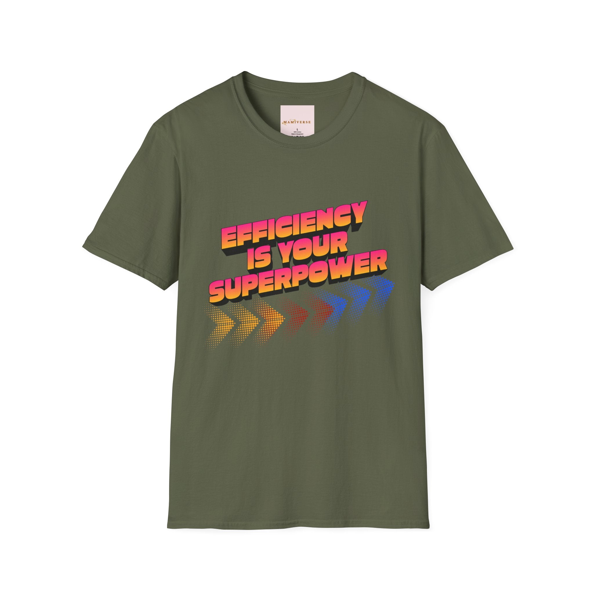 Efficiency Is Your Superpower Retro Motivational Appreciation Gift T-Shirt