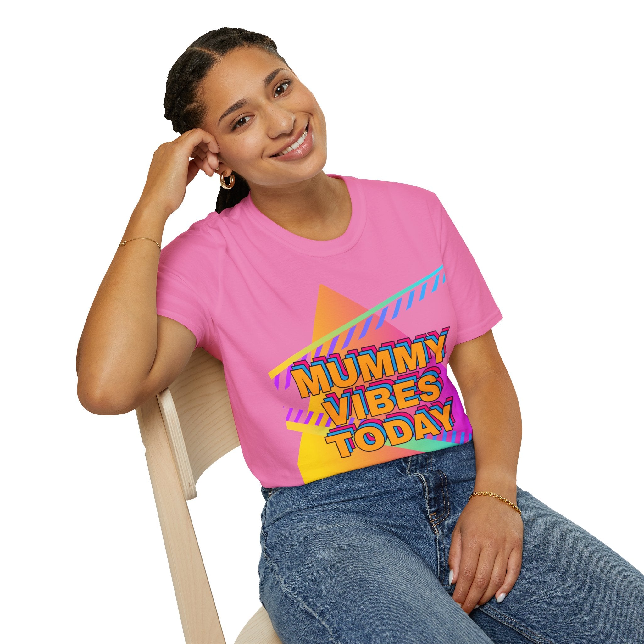 Mummy Vibes Today Retro Mother's Day T-Shirt