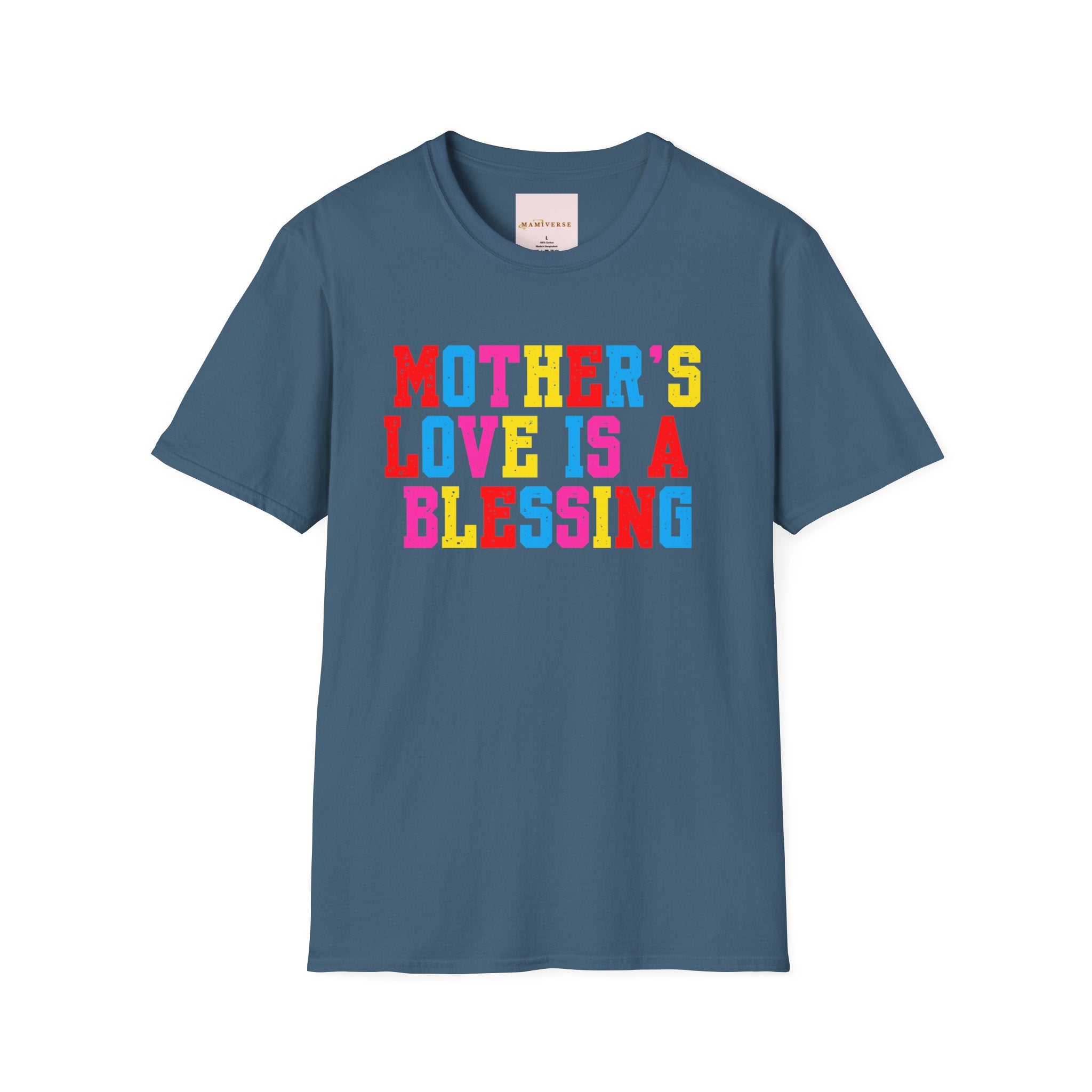 Mother's Love Is A Blessing Retro Motivational Appreciation Gift T-Shirt