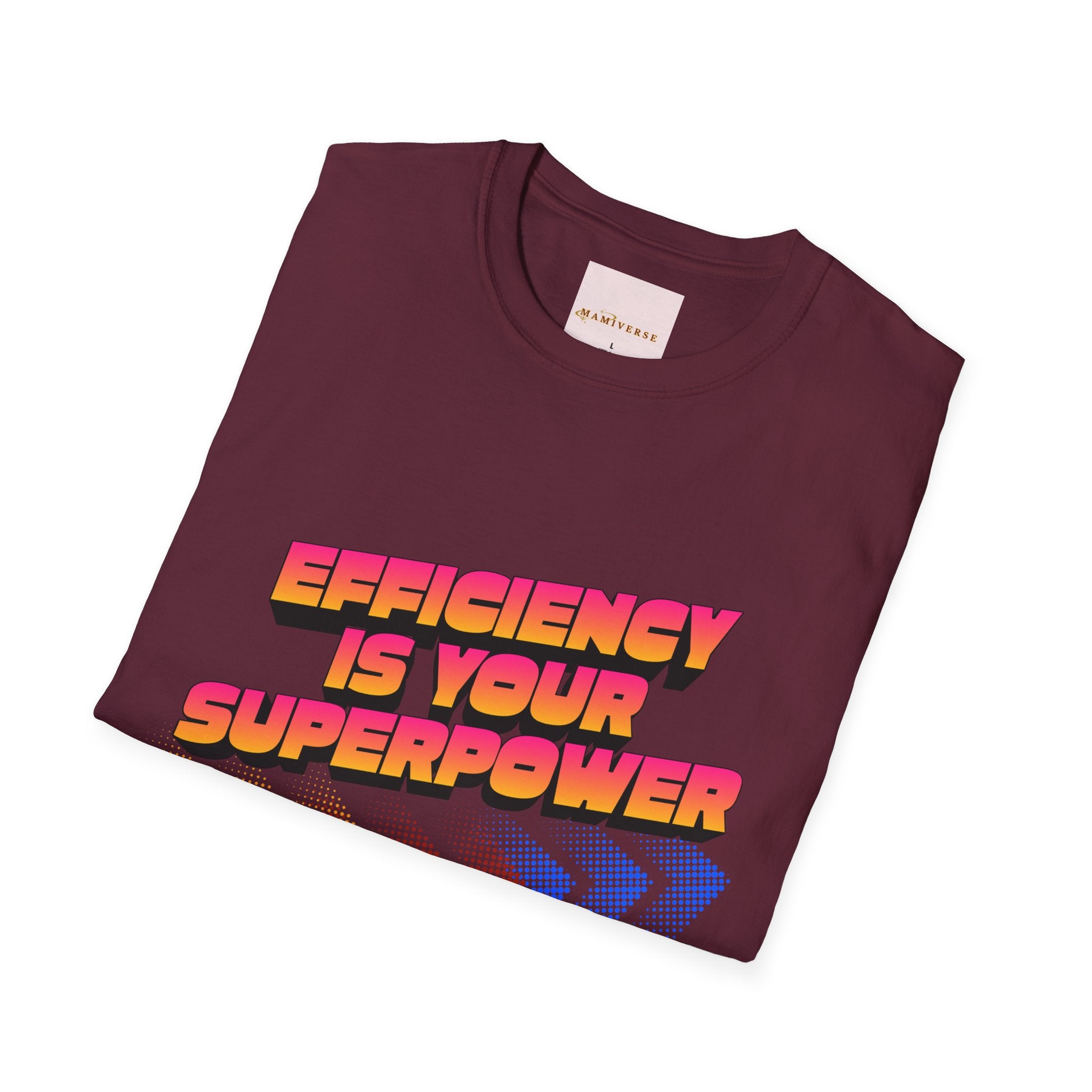 Efficiency Is Your Superpower Retro Motivational Appreciation Gift T-Shirt