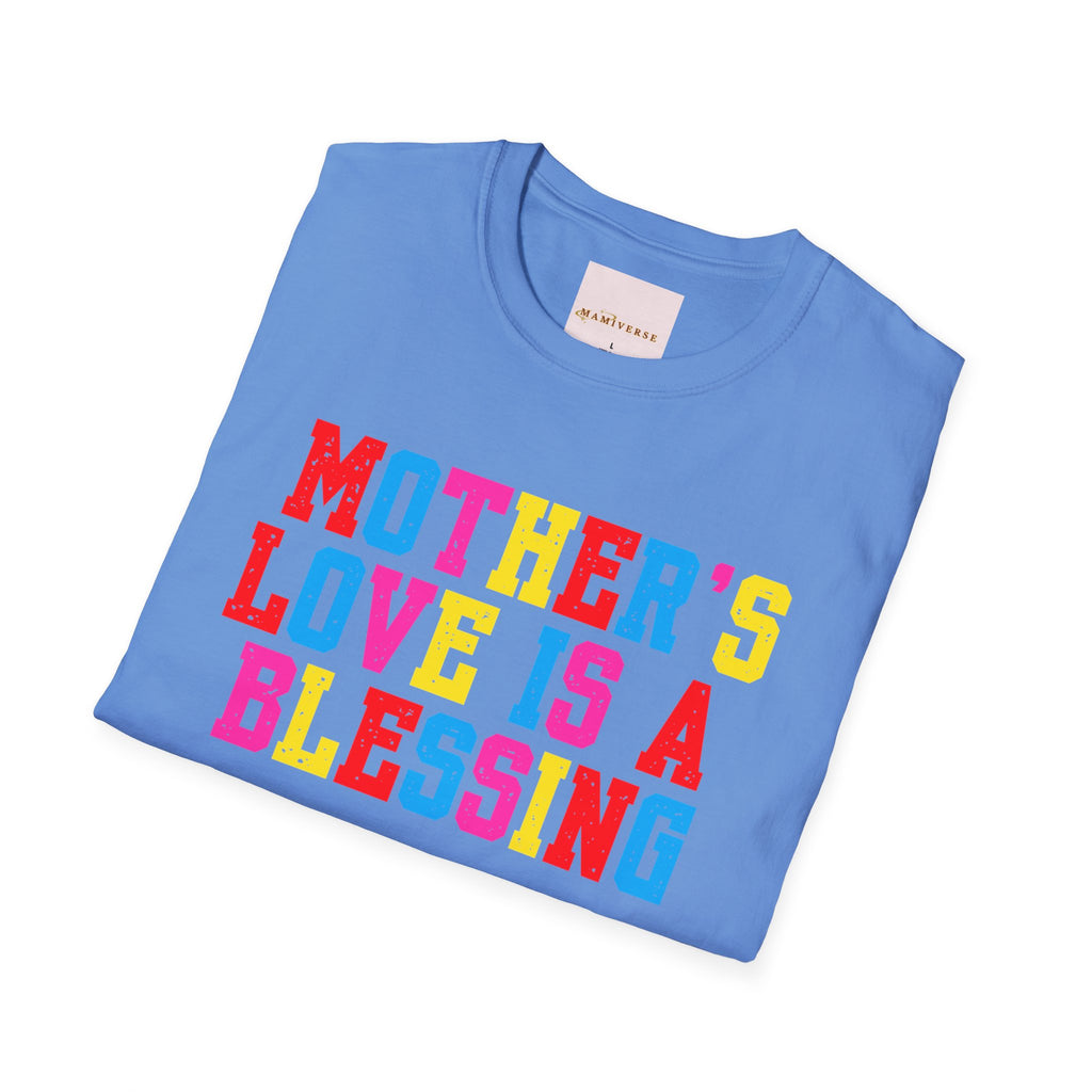Mother's Love Is A Blessing Retro Motivational Appreciation Gift T-Shirt