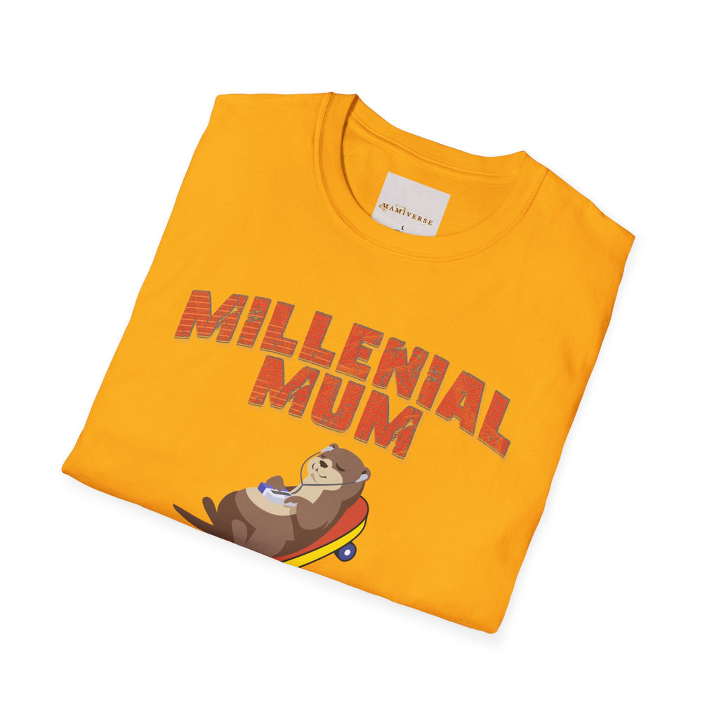 Millennial Mum 90s Music & Skateboard Animal Print T-Shirt — Nostalgic Mum Tee